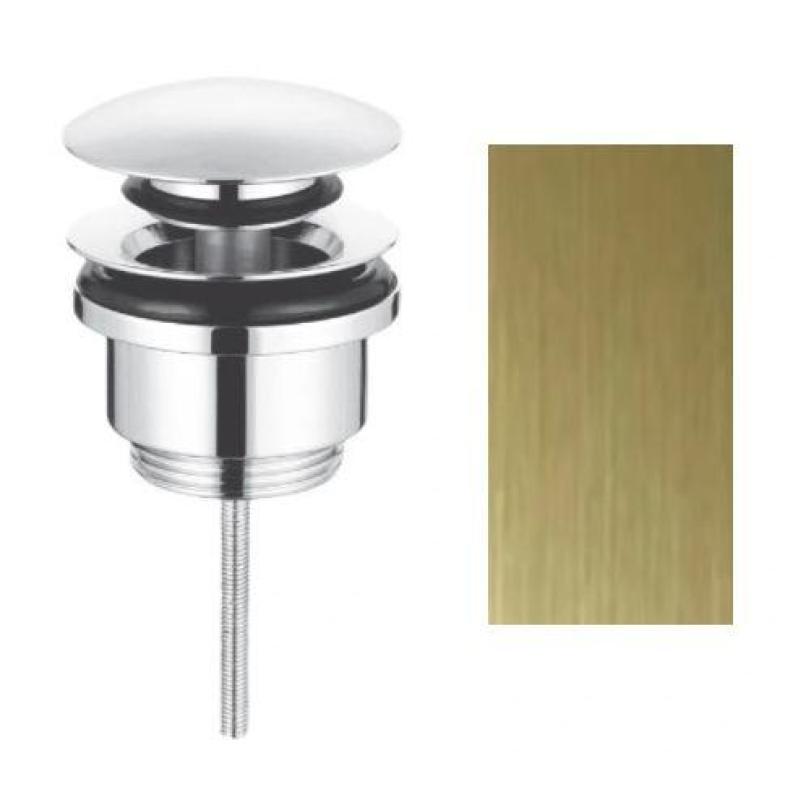 Waterevolution Flow afvoerplug 1.1/4 PVD geborsteld goud M199VAL1WGE