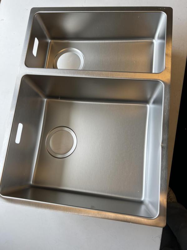 OUTLET Beschadigd!!  Franke Maris MRX 260 BL 1,5 anderhalve rvs spoelbak vlakbouw grote bak links 1208971657