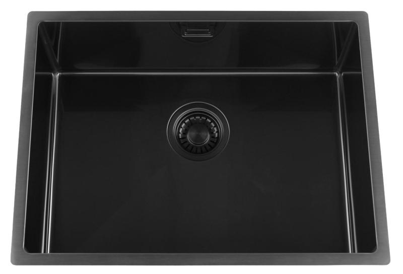 OUTLET Pure.Sink Luxion PVD Zwarte spoelbak 55x40 cm onderbouw 1208972557